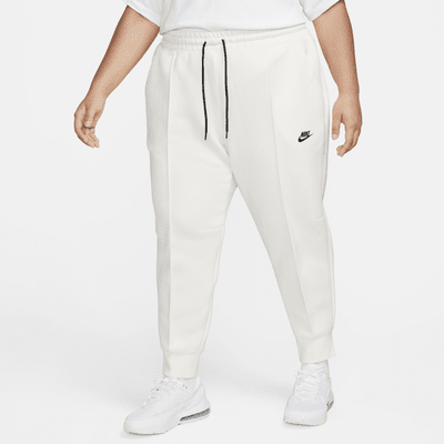 Nike Collection fleece loose fit cuffed joggers in white