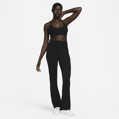 Pantalon évasé taille haute Nike Sportswear Chill Knit pour femme