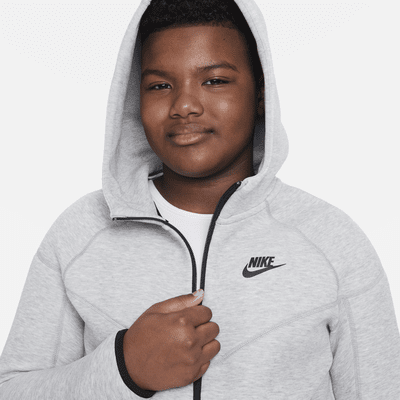 Sweat à capuche et à zip Nike Sportswear Tech Fleece pour Garçon plus âgé (taille élargie)