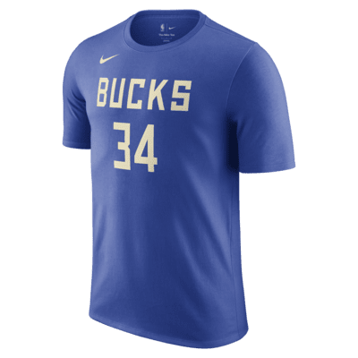 Playera Nike de la NBA para hombre Giannis Antetokounmpo Milwaukee Bucks Essential City Edition