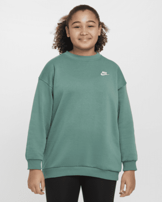 Подростковый свитшот Nike Sportswear Club Fleece Big Kids' (Girls') Oversized (Extended Size)