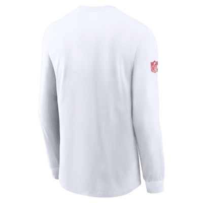 Kansas City Chiefs Sideline Team Issue Men's Nike Dri-FIT NFL Long-Sleeve T-Shirt