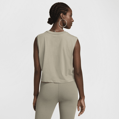 Playera cropped sin mangas para mujer Nike Sportswear Club