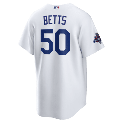 Mookie Betts Los Angeles Dodgers 2024 World Series Champions Men's Nike MLB Replica Jersey