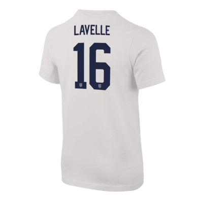 Playera de fútbol Nike para niños talla grande Rose Lavelle USWNT