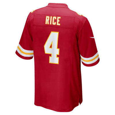 Jersey Nike de la NFL Game para hombre Rashee Rice Kansas City Chiefs ...