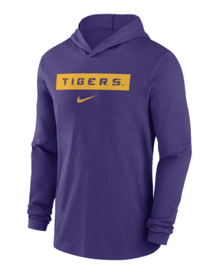 Мужские  LSU Tigers Sideline Nike Dri-FIT College Long-Sleeve Hooded Top