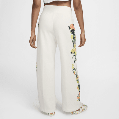 Nike Sportswear Phoenix Fleece Women's Artist Collection Pantalons de xandall amb cintura alta i camals amples - Dona