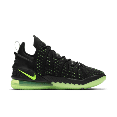 Calzado de básquetbol LeBron 18 "Black/Electric Green"