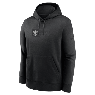 Sudadera con gorro sin cierre Nike de la NFL para hombre Las Vegas Raiders Edge