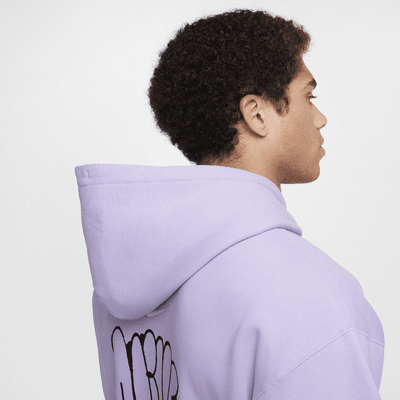 Felpa in fleece con cappuccio Nike Solo Swoosh – Uomo