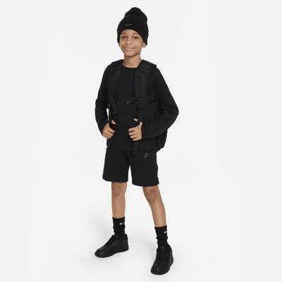 Shorts para niños talla grande Nike Tech Fleece