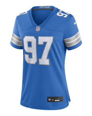 Женские джерси Aidan Hutchinson Detroit Lions Nike NFL Game Football Jersey для футбола