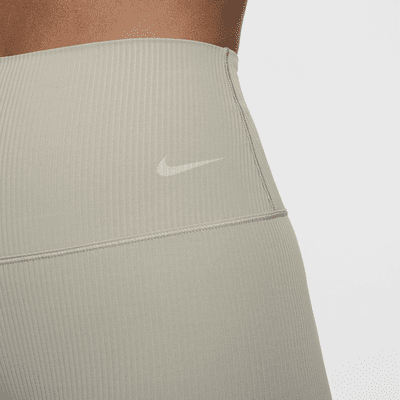 Nike Zenvy Rib Women's Gentle-Support High-Waisted 8" Biker Shorts