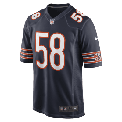 Jersey de fútbol americano Nike de la NFL Game para hombre Darnell Wright Chicago Bears