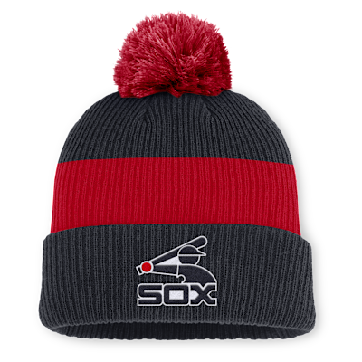 Chicago White Sox Cooperstown Peak Men's Nike MLB Cuffed Pom Beanie