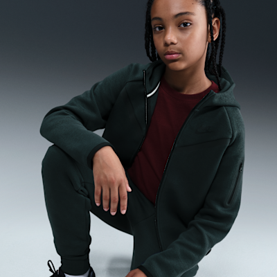 Nike Sportswear Tech Fleece-Hoodie mit durchgehendem Reißverschluss (Mädchen)