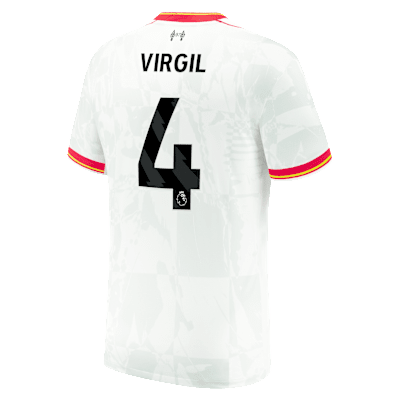 Jersey de fútbol Nike Dri-FIT del Liverpool alternativo 2024/25 Stadium Virgil van Dijk para niños talla grande