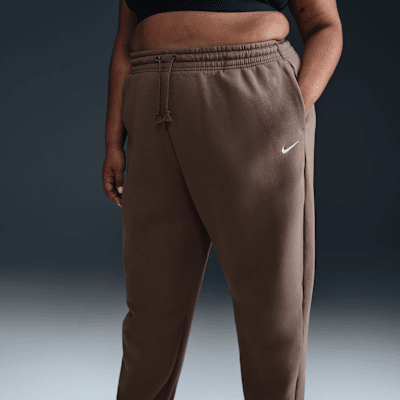 Nike Sportswear Phoenix Fleece Women's High-Waisted Oversized Tracksuit Bottoms (Plus Size)