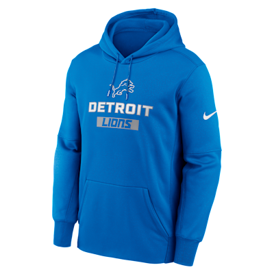Detroit Lions Toss Sweep Men’s Nike Therma NFL Pullover Hoodie