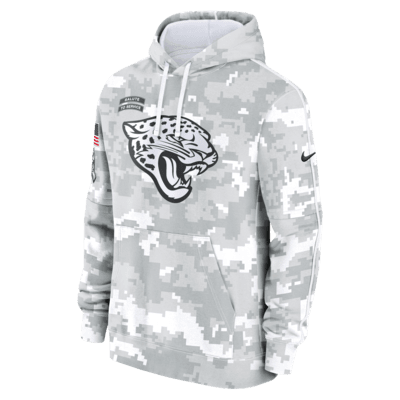 Jacksonville Jaguars Salute to Service Primary Edge Club Men's Nike NFL Pullover Hoodie