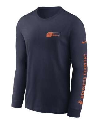 Мужская футболка Denver Broncos All Out Nike NFL Long-Sleeve