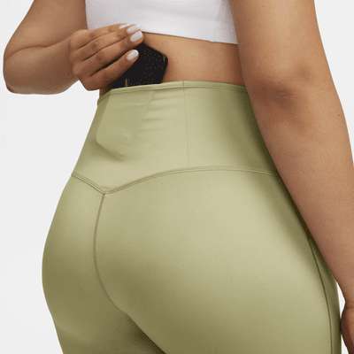 Leggings de tiro alto de 7/8 de sujeción firme con bolsillos para mujer Nike Go