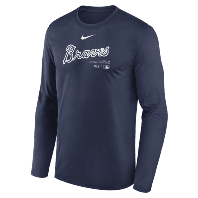 Atlanta Braves Authentic Collection Practice Men's Nike Dri-FIT MLB Long-Sleeve T-Shirt