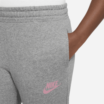 Nike Sportswear Club Big Kids' (Girls') French Terry Fitted Pants (Extended Size)