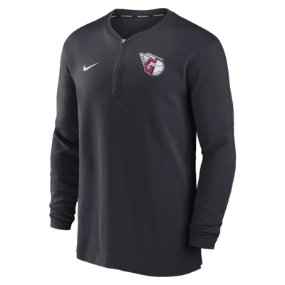 Cleveland Guardians Authentic Collection Game Time Men's Nike Dri-FIT MLB 1/2-Zip Long-Sleeve Top