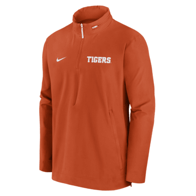 Chamarra universitaria Nike con gorro de medio cierre para hombre Clemson Tigers Sideline Coach