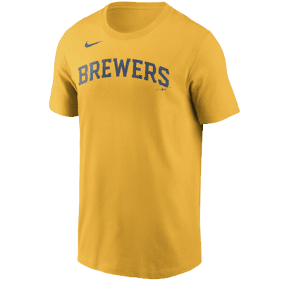 Nike, Shirts, New Milwaukee Brewers Christian Yelich Jersey Large