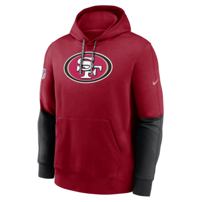 San Francisco 49ers Sideline Team Issue Club Men's Nike NFL Pullover Hoodie