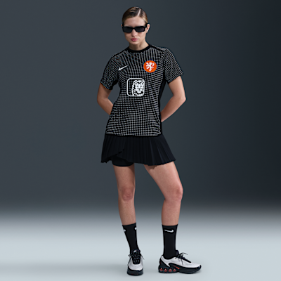 Netherlands Academy Pro Women's Nike Dri-FIT Football Pre-Match Short-Sleeve Top