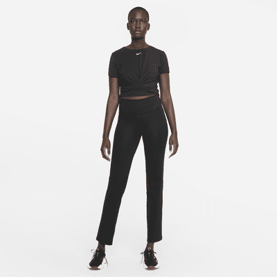 Nike Dri-FIT One Luxe Women's Twist Cropped Short-Sleeve Top. Nike ZA