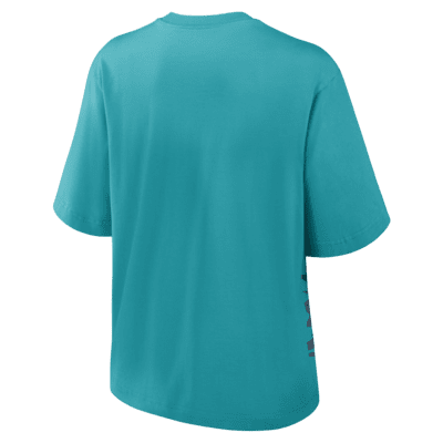 Playera Nike de la NFL para mujer Miami Dolphins Boxy