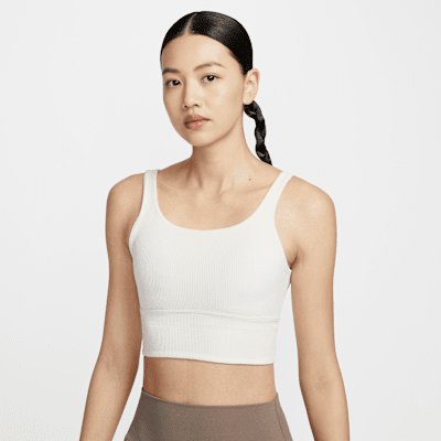 Nike Zenvy Rib Women's Light-Support Padded Longline Sports Bra