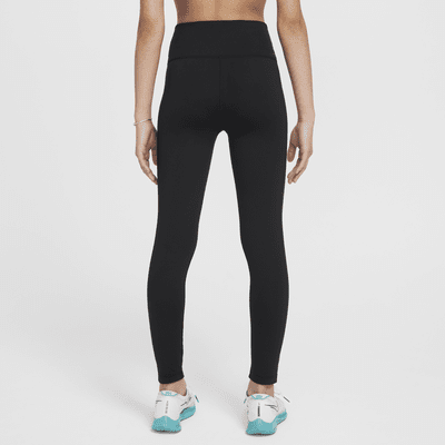 Nike One Older Kids' (Girls') Dri-FIT High-Waisted Leggings