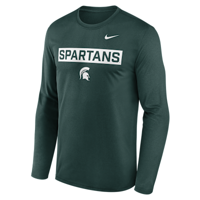 Michigan State Primetime Legend 2-Hit Men's Nike Dri-FIT College Long-Sleeve T-Shirt
