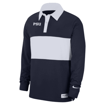 Nike College (Penn State) Long-Sleeve Striped Polo