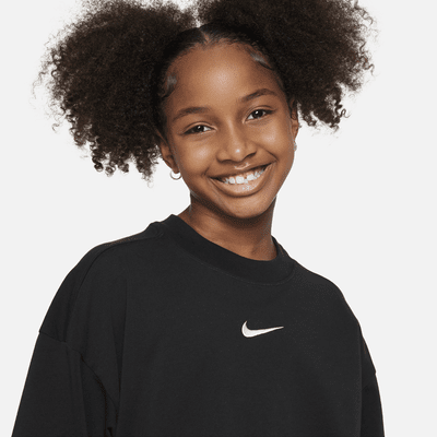 Nike Sportswear Premium Essentials Big Kids' (Girls') Oversized T-Shirt