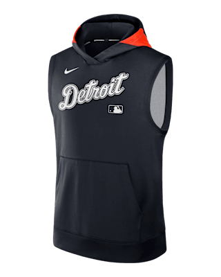 Мужское худи Detroit Tigers Authentic Collection Men’s Nike Dri-FIT MLB Sleeveless Pullover Hoodie