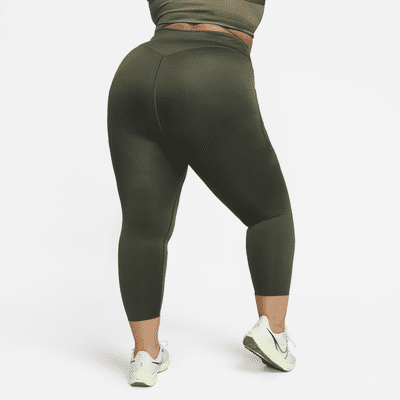 Leggings con bolsillos de 7/8 de tiro alto de sujeción firme para mujer (talla grande) Nike Go