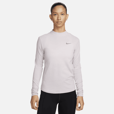 Nike Swift Dri-FIT langermet løpeoverdel med høy hals til dame