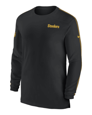 Мужские  Pittsburgh Steelers Sideline Coach Nike Dri-FIT NFL Long-Sleeve Top