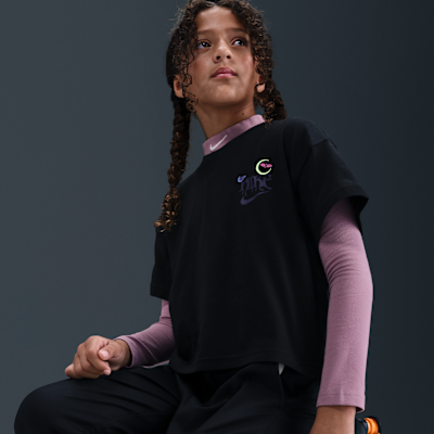 Playera para niña talla grande Nike Sportswear
