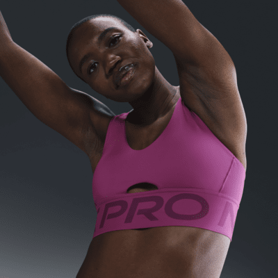 Bra deportivo de media sujeción con almohadillas para mujer Nike Pro Indy Plunge