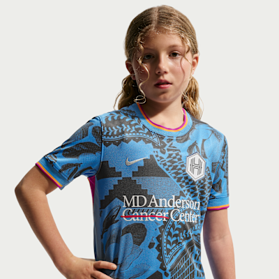 Houston Dash Stadium Away Big Kids' Nike Dri-FIT NWSL Replica Jersey from Nike - $85