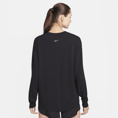 Långärmad tröja Nike One Relaxed Dri-FIT för kvinnor