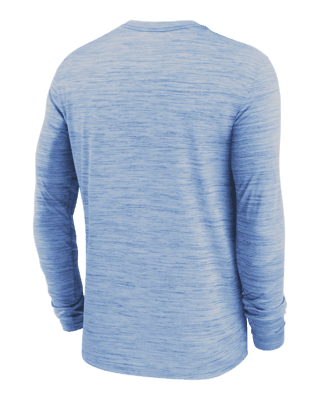 Tennessee Titans Nike Sideline Coaches UV Performance Long Sleeve T-Shirt -  Light Blue/Heathered Light Blue